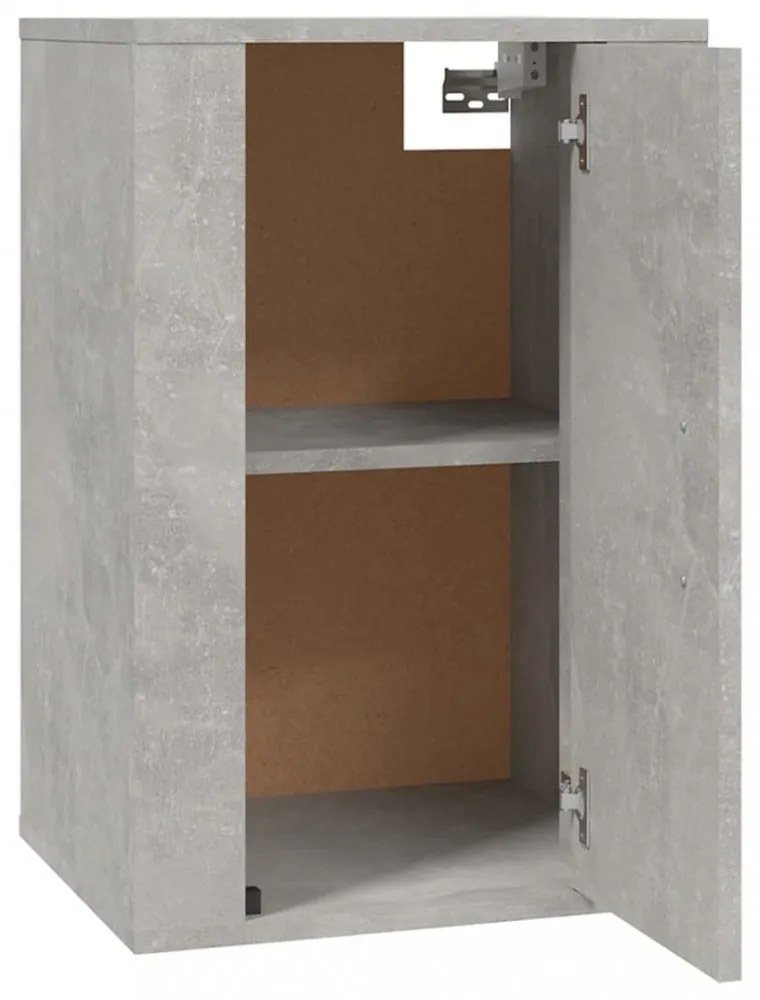 betonszürke fali TV-szekrény 40x34,5x60 cm