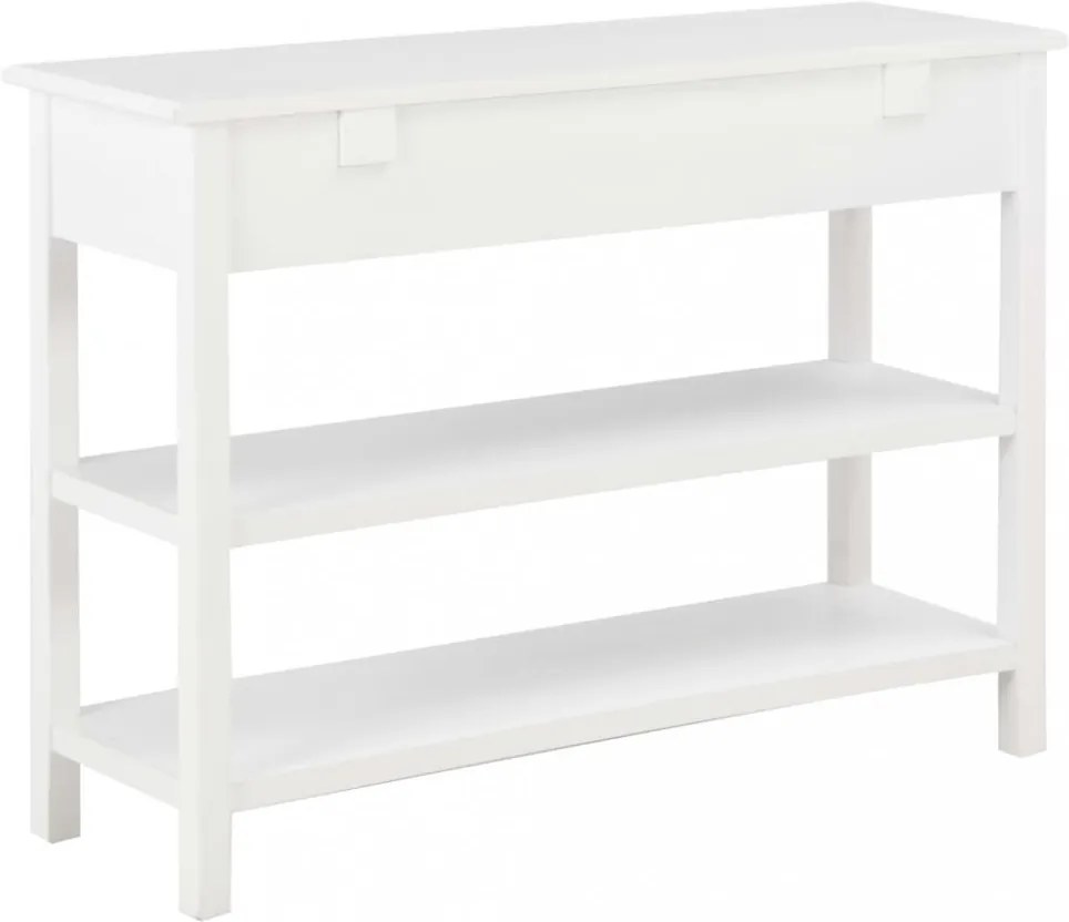 fehér MDF tálalószekrény 110 x 35 x 80 cm