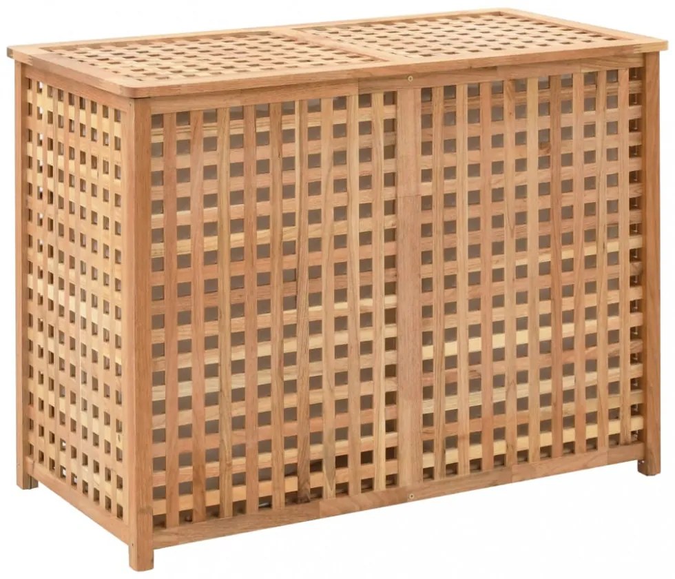tömör diófa szennyeskosár 87,5 x 46 x 67 cm