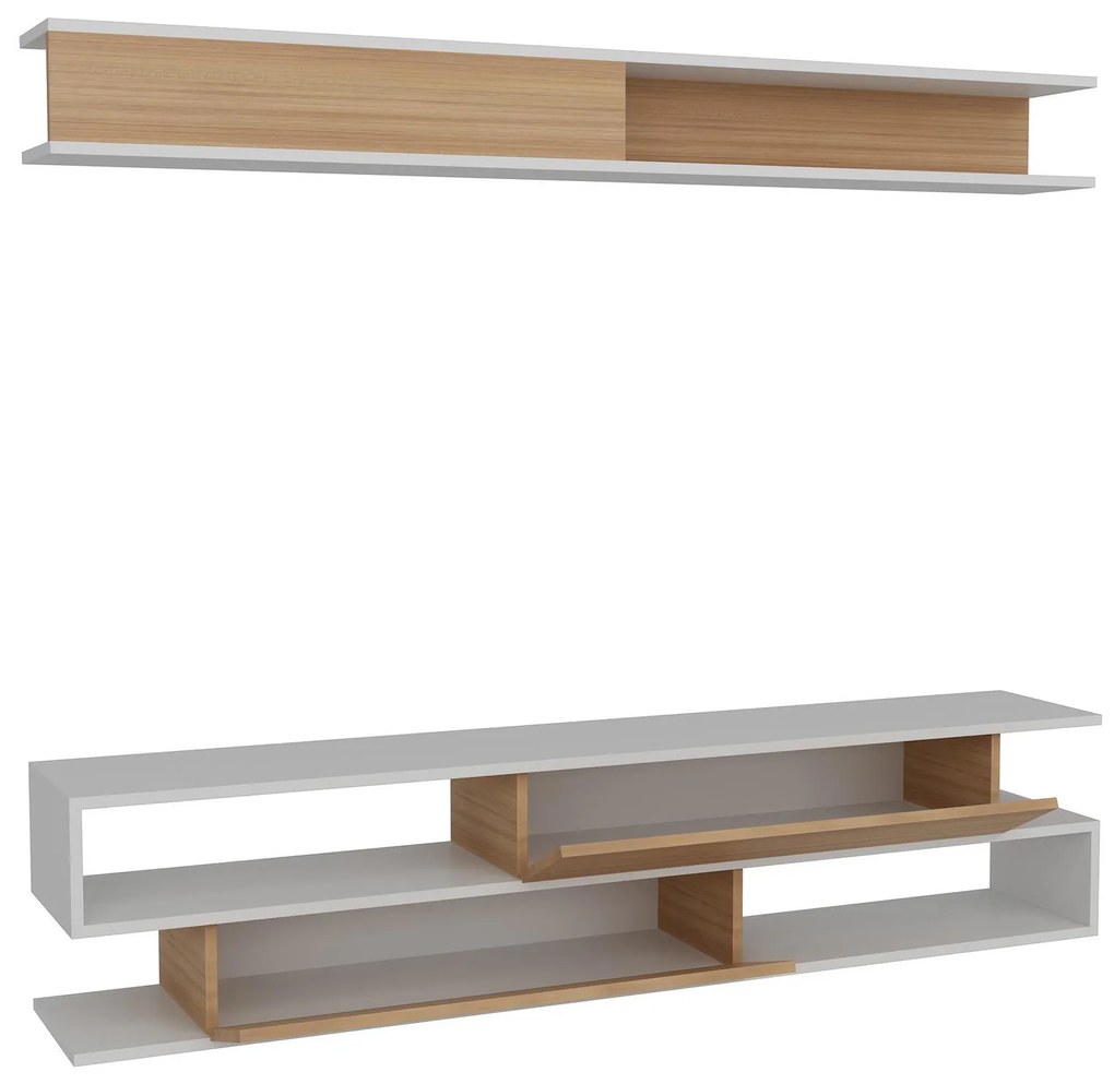 Nappali fal Simpsonic (teak + fehér) . 1102577