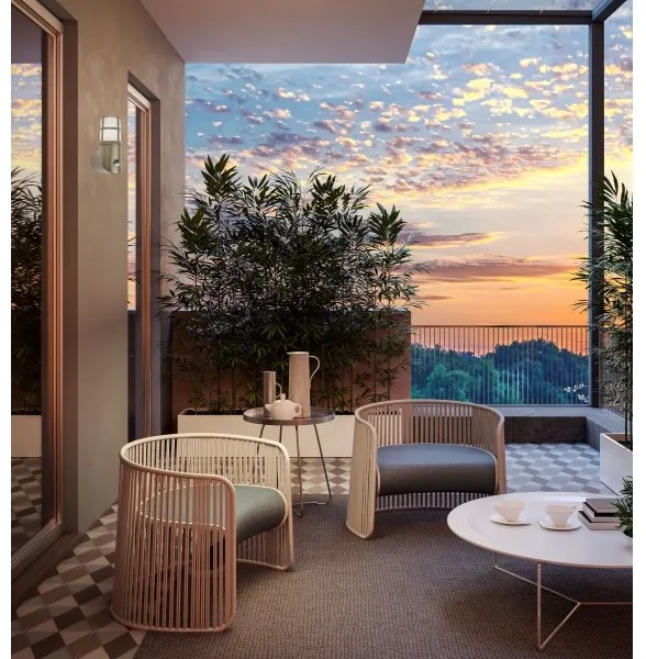 Redo 90199 - Kültéri lámpa érzékelővel TRITON 1xE27/28W/230V IP54 sárgaréz