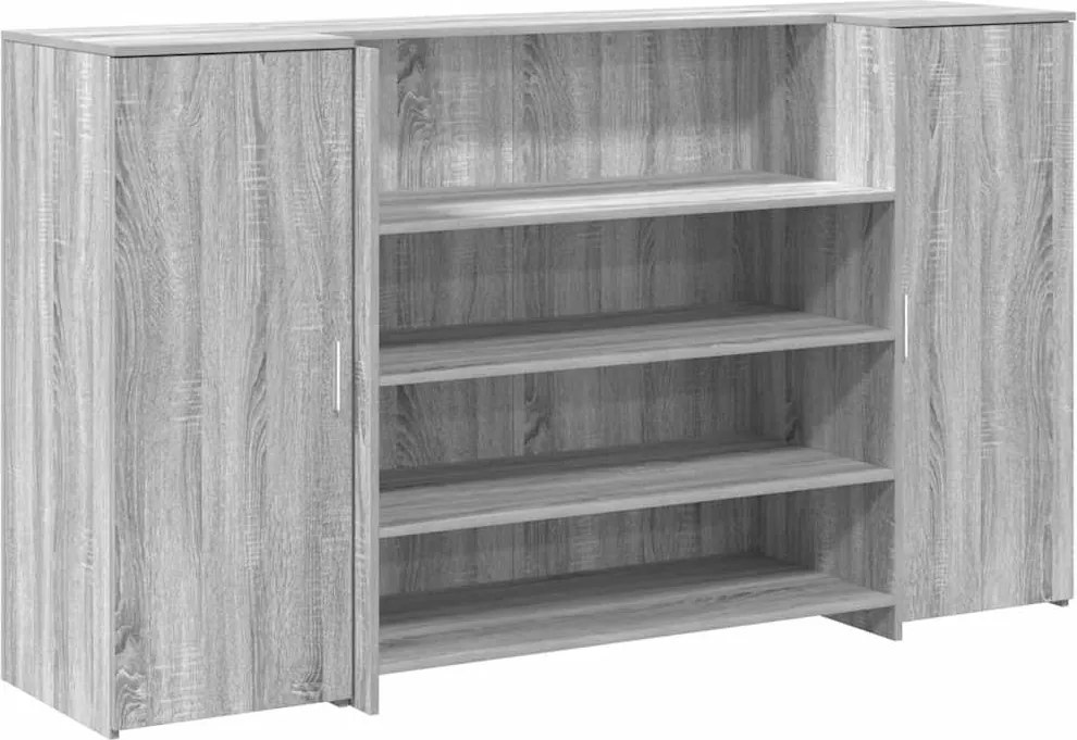 vidaXL recepciós pult szürke sonoma 180x50x103,5 cm szerelt fa