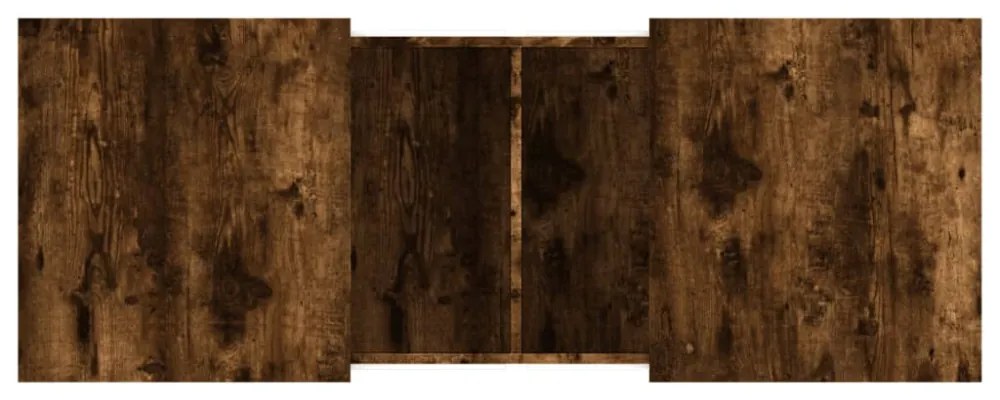 füstös tölgy színű szerelt fa dohányzóasztal 100x55x40 cm