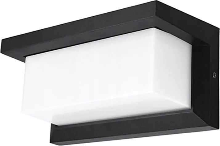 Homlokzati Fali Lámpa Fekete Kültéri Kerti Fali Lámpa E27 Alumínium