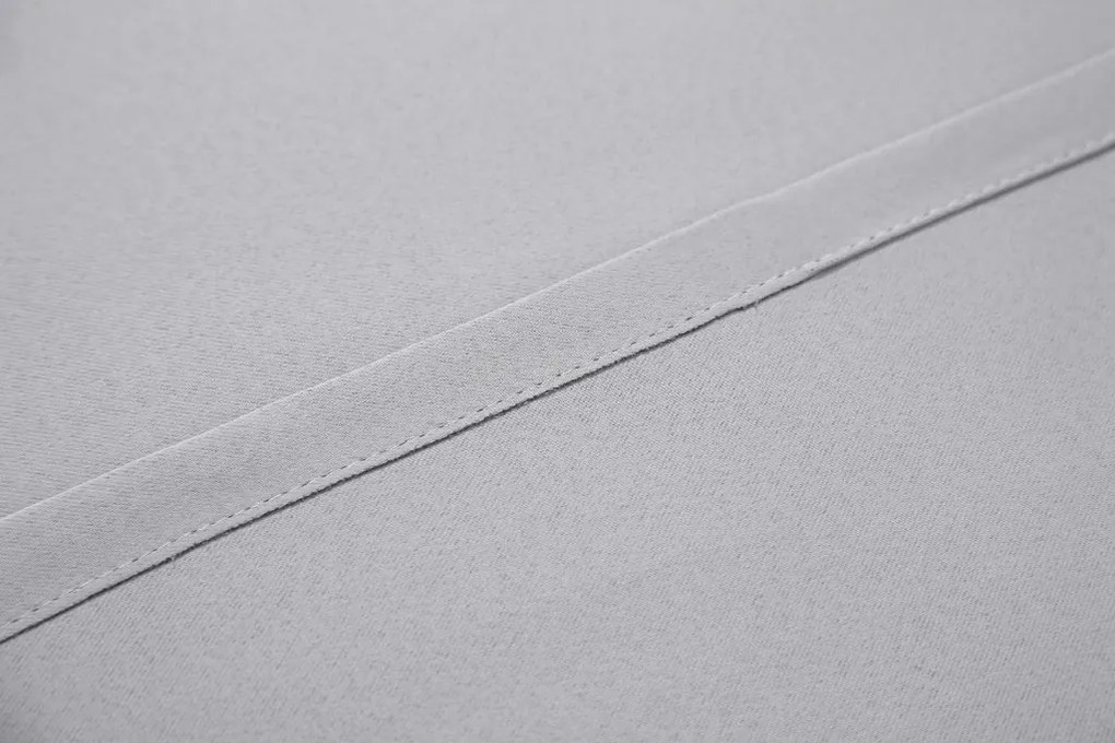 Függöny OXFORD LIGHT 140x250 cm, világosszürke Felfüggesztés: Hullámos sínszalag