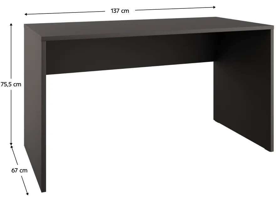ADAPO 03 íróasztal, antracit