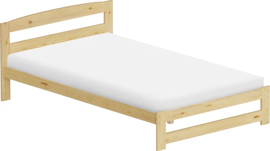 Ágy ágyráccsal, természetes, 120x200, AZRA