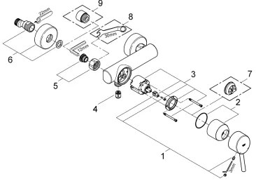GROHE 32210001 - CONCETTO zuhanycsaptelep DN 15, fényes króm