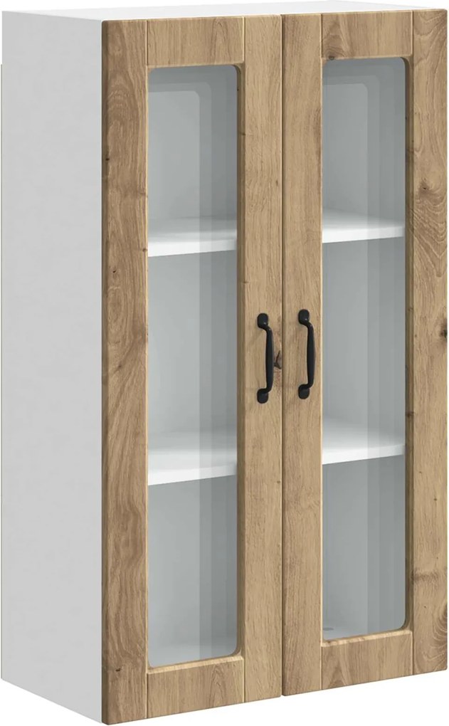 vidaXL Konyhaszekrény polcokkal Artisan tölgy 60 x 31 x 100 cm Faanyag