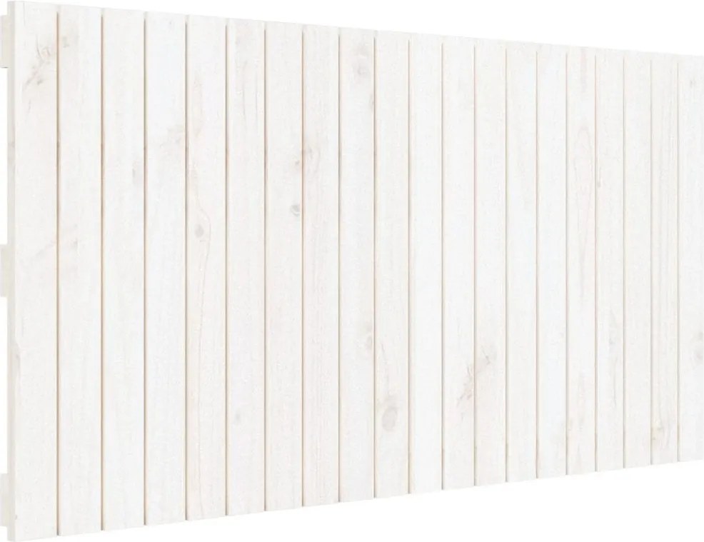 vidaXL fehér tömör fenyőfa fali fejtámla 127,5 x 3 x 60 cm