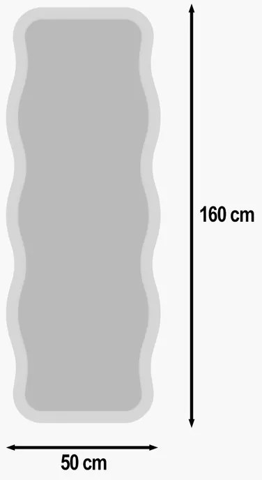 Aror White tükör 50 x 160 cm