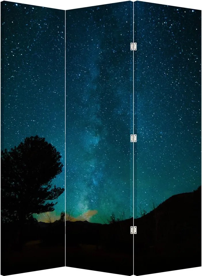 Paraván - Ejszakai égbolt csillagokkal (126x170 cm)