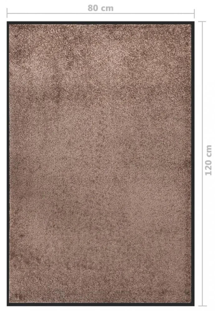 barna lábtörlő 80 x 120 cm