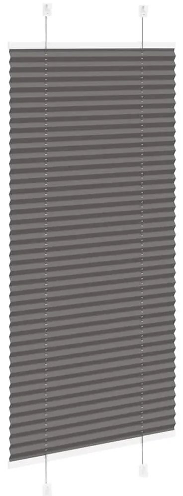 pliszírozott redőny fekete 65x100 cm szövetszélesség 64,4 cm