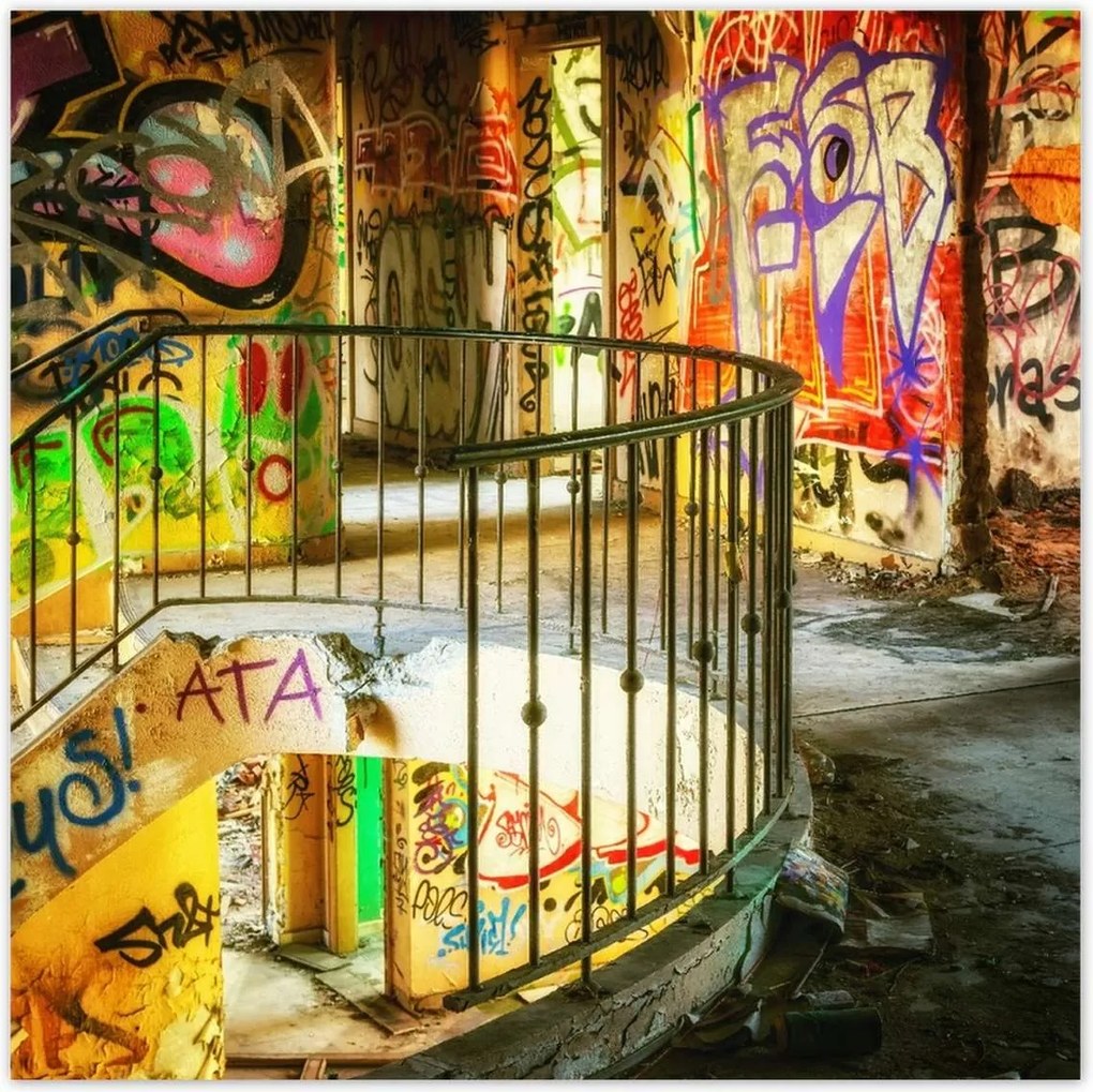 Poszterek 140x140 Graffitti Mural