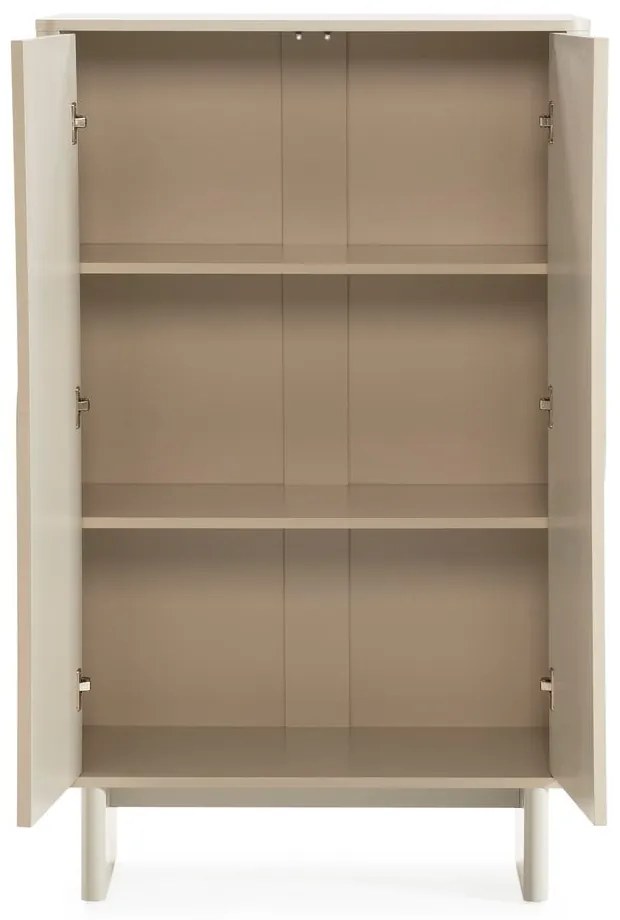 Krémszínű szekrény 80x130x40 cm Solei – MOME