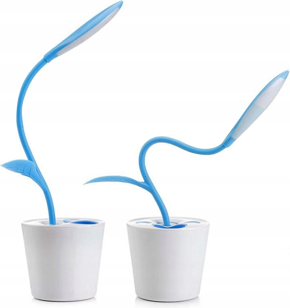 Sapling Pen Akkumulátoros Led Asztali lámpa fényerőszabályzó Kék