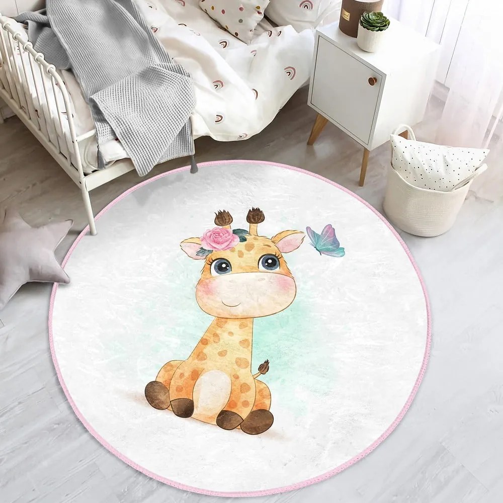 Fehér gyerek szőnyeg ø 100 cm Comfort – Mila Home