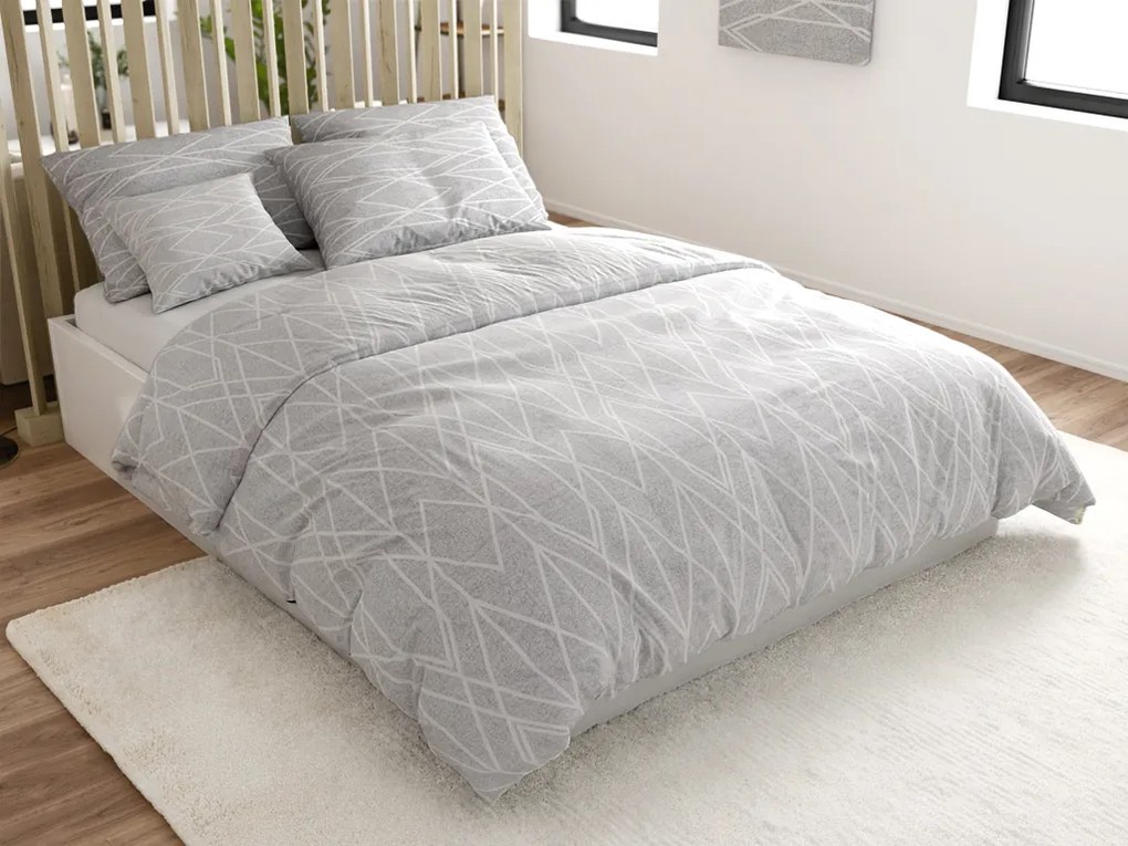 Renforcé pamut ágynemű GRAY STRIPES szürke Ágyneműhuzat mérete: 70 x 90 cm | 140 x 200 cm
