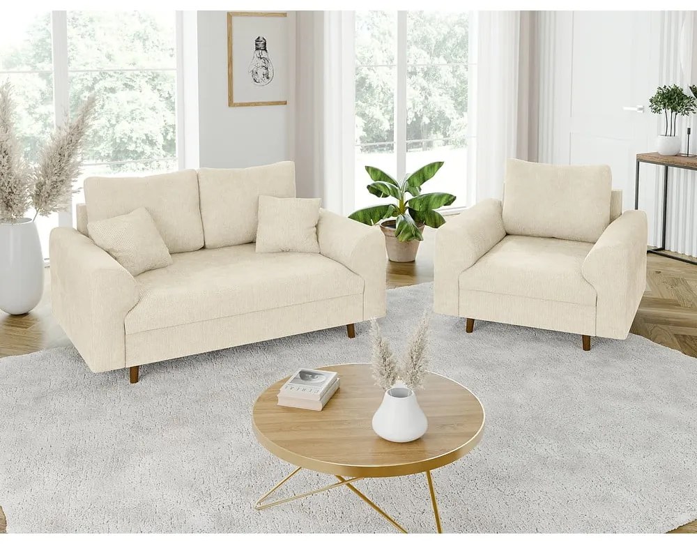 Bézs kanapé 150 cm Ariella – Ropez