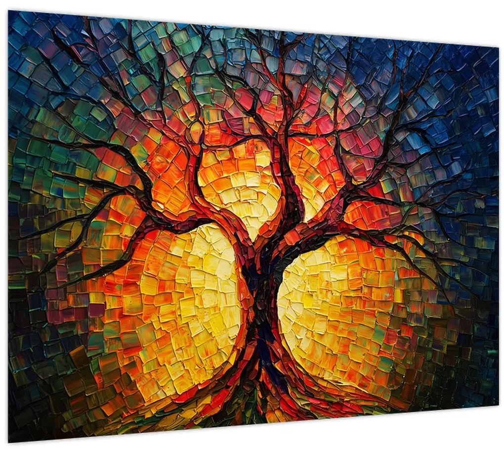 Kép - Az élet fája mozaikban (70x50 cm)