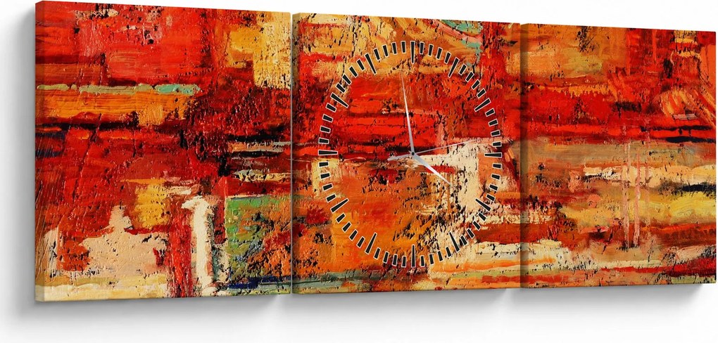 A falfestmény képe (órával) (90x30 cm)