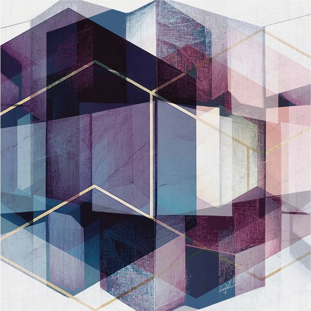 Fali fotótapéta Étkezőbe Geometrikus kockák 250x250