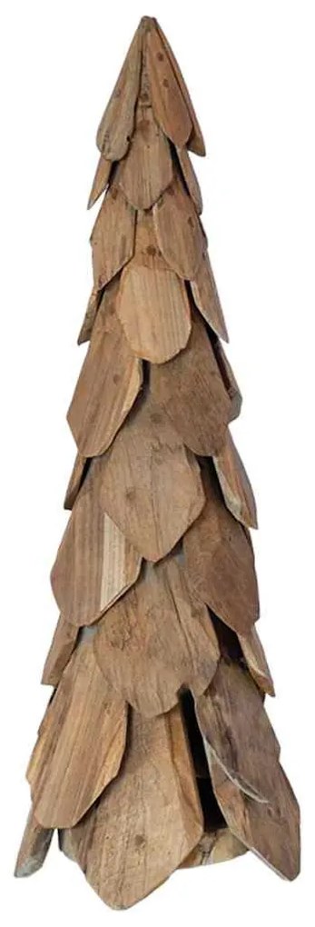 Karácsonyfa állvánnyal Barna 80 cm Tömör tíkfa