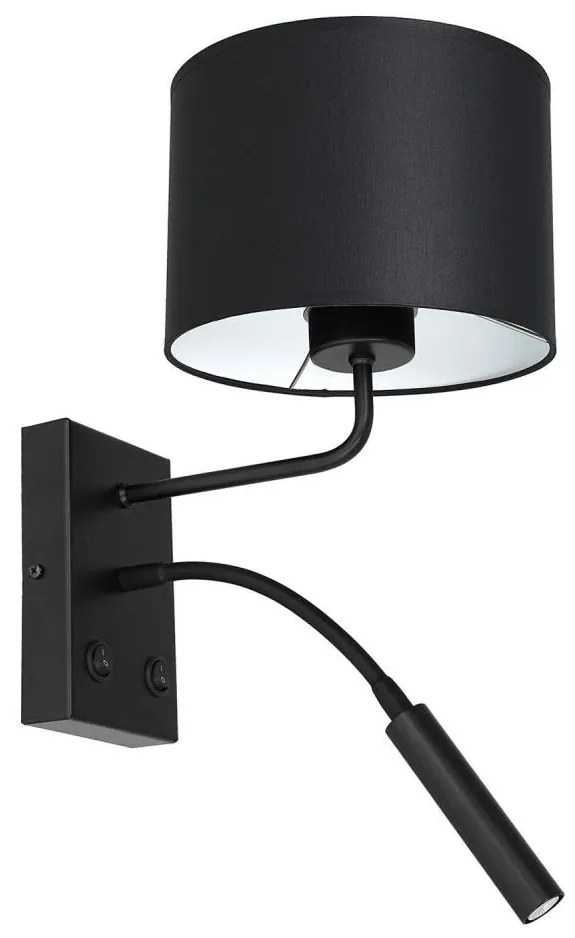 Luminex Fali lámpa ARDEN 1xE27/60W+1xG9/8W/230V fekete/fehér LU3468