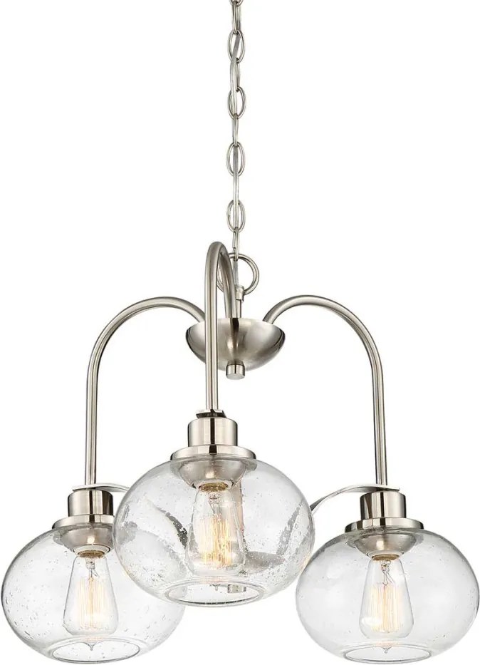 ELSTEAD QZ-TRILOGY3-BN QUOIZEL Glamour Csillár Polírozott nikkel E27 IP20