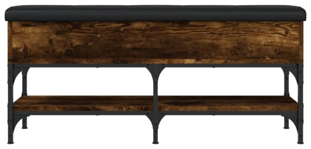 füstös tölgy színű szerelt fa cipőpad 102 x 32 x 45 cm