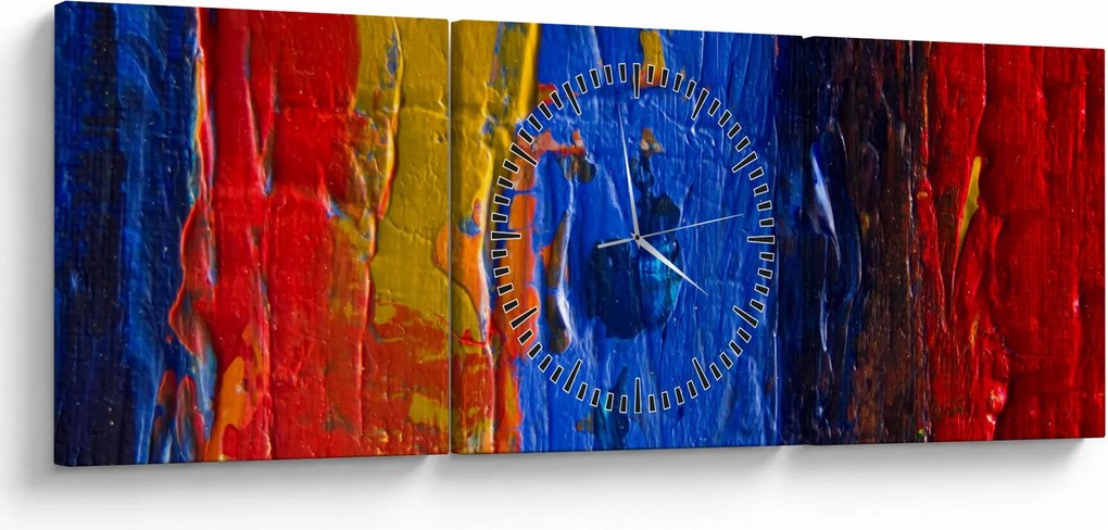 Festői szinek képe (órával) (90x30 cm)