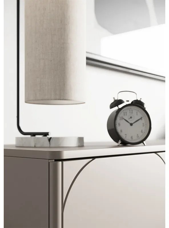 Sonatia II háromajtós komód 150 cm gömb lábakkal - kasmír