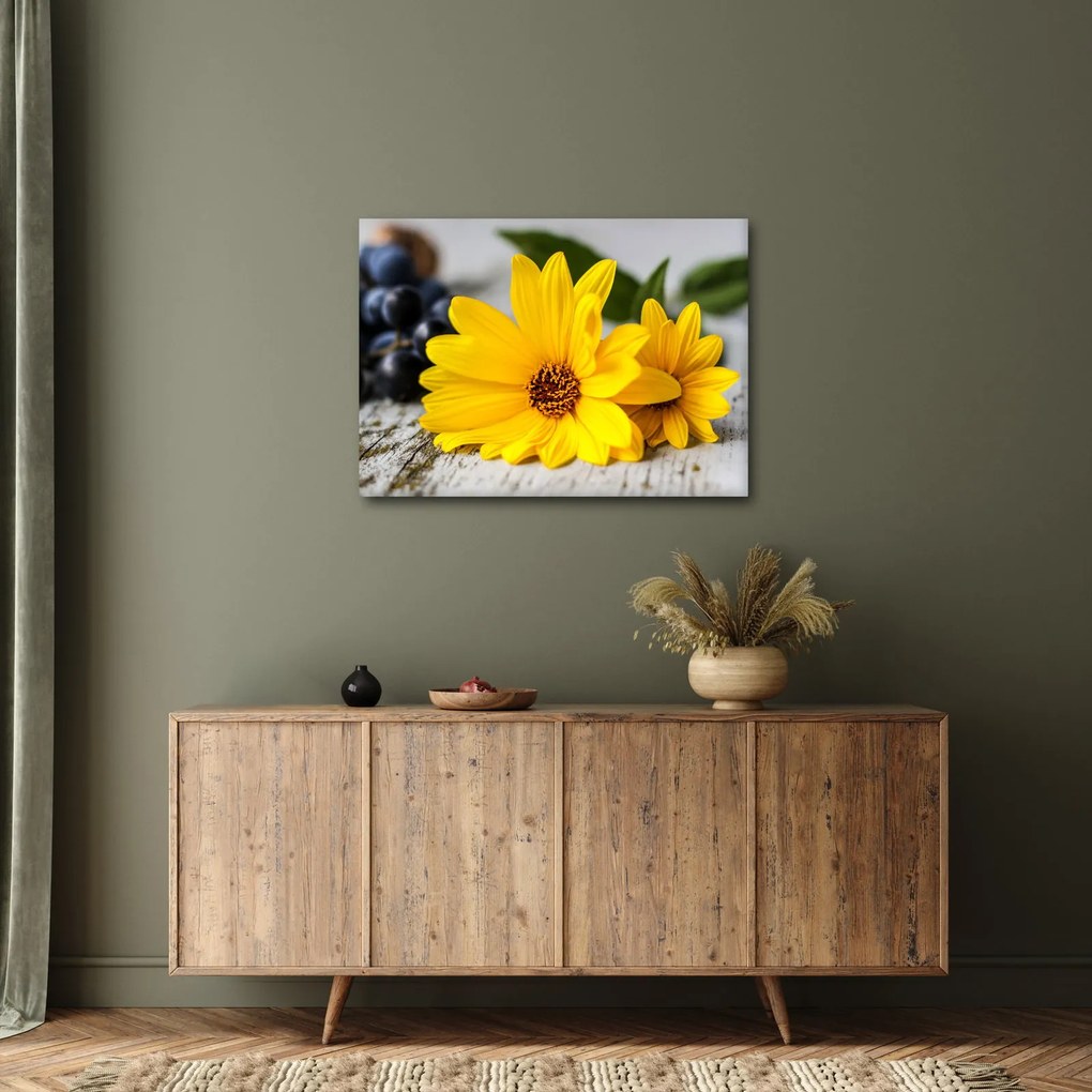 Sárga virág képe (70x50 cm)