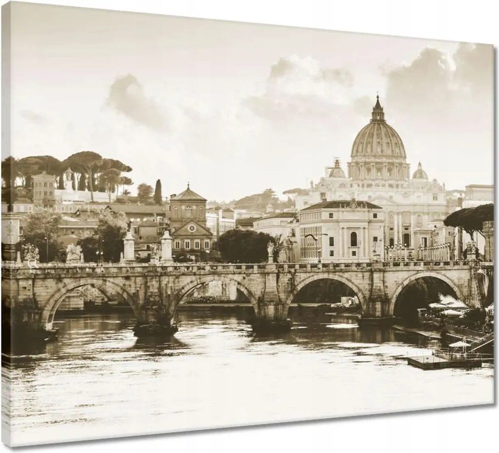 Vászonkép 50x40 Róma Vatikán panoráma