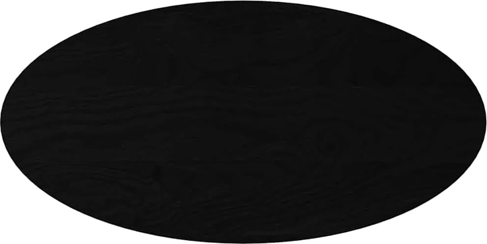 vidaXL sötétbarna tömör akácfa ovális alakú asztallap 100 x 50 x 2 cm