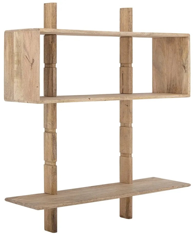 Natúr színű mangófa fali könyvespolc 96,5x110,5 cm Millian – Bloomingville
