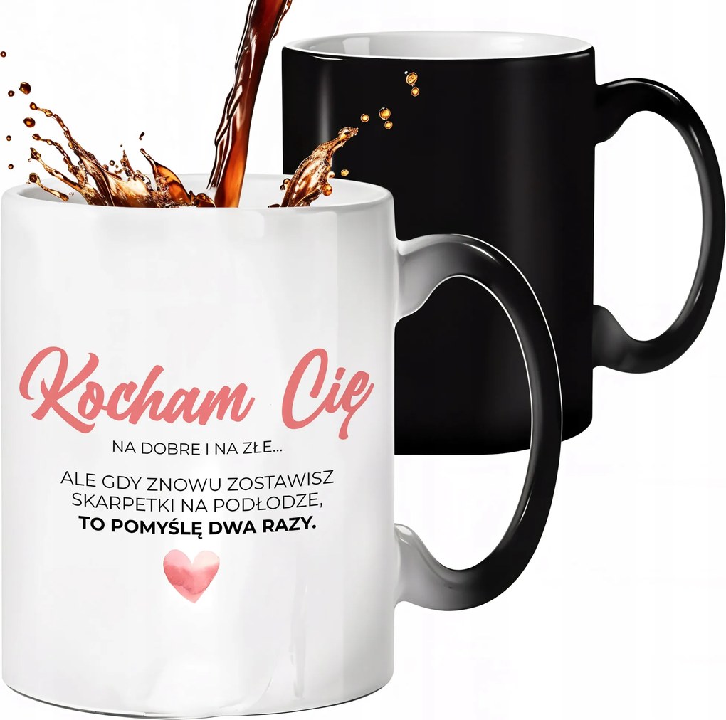 Mágikus Bögre Fekete Matt Szeretlek Jóban-rosszban Évfordulóra