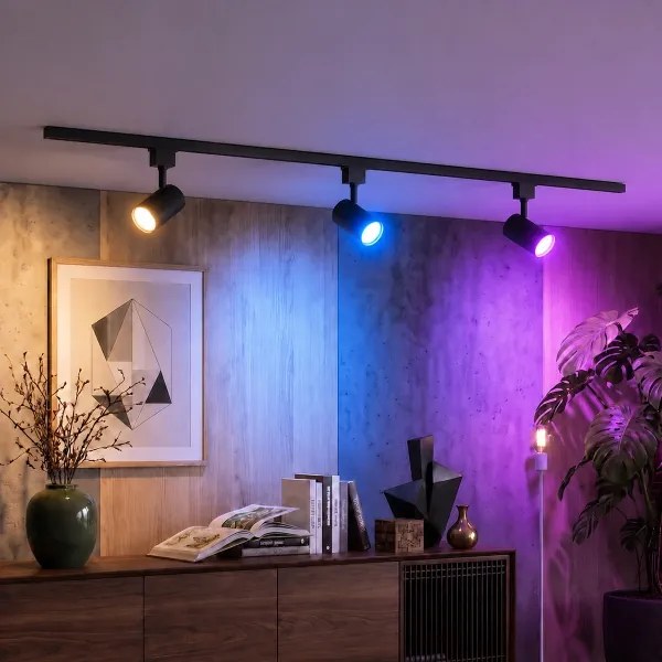 Philips - LED dimmelhető sínes spotlámpa EASYLINK 3xGU10/4,7W/230V 1m fekete