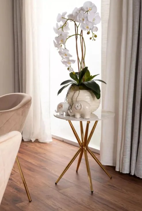 Azalia asztal kerek 50 cm kerámia