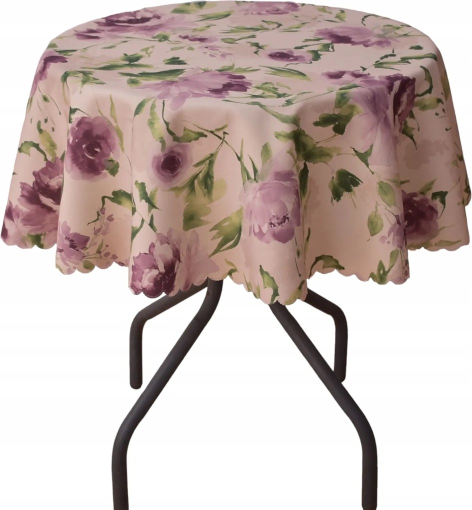 Abrosz Foltálló Kerek Virágok Lila 80 CM