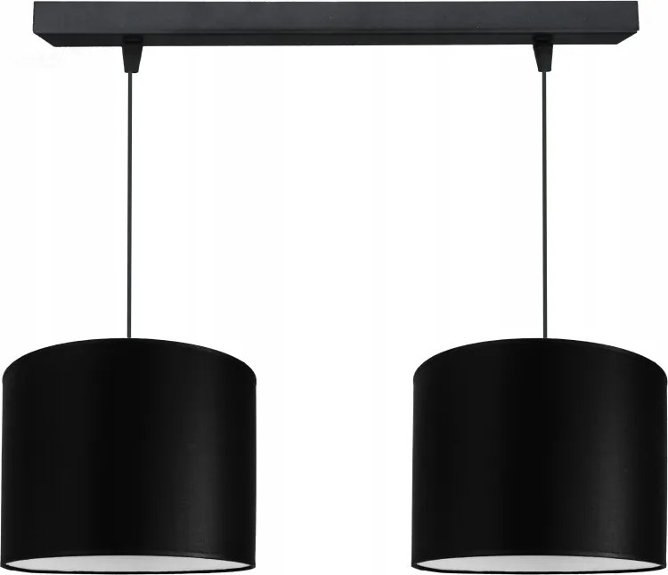 Divatos Függő lámpa mennyezeti csillár modern lámpabúra 20cm fekete Led