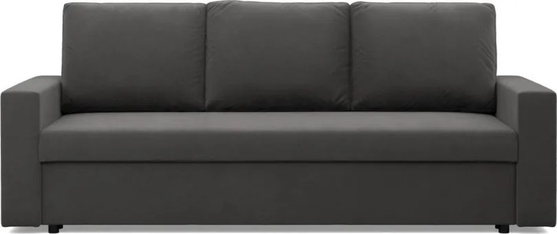 Zeus kanapéágy, szövet anyag, bonell töltet, egyenes kartámasz, szürke