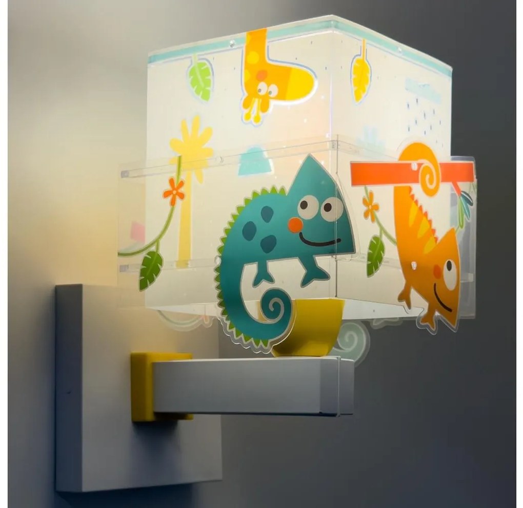 Dalber Dalber 63319 - Gyerek fali lámpa HAPPY JUNGLE 1xE27/15W/230V PI573