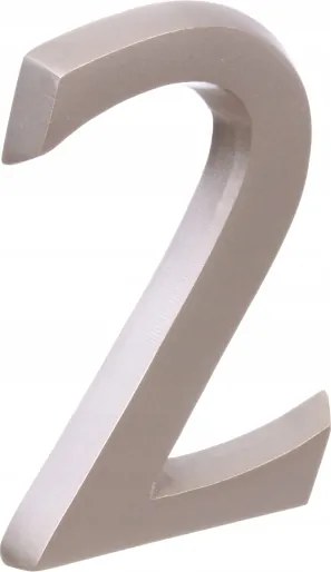 Számjegy Sárgaréz Szatén '' 2 '' 10 cm Ház Épület