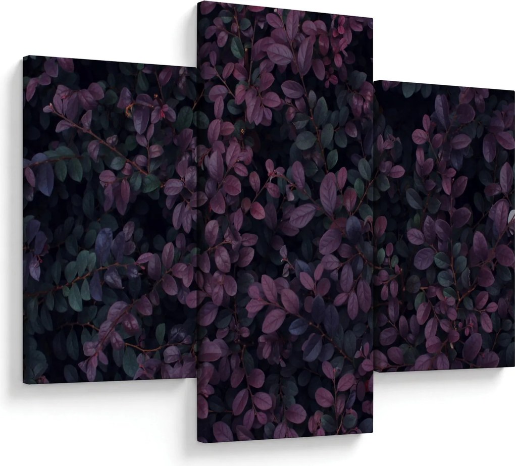 Sötétvörös levelek képe (90x60 cm)