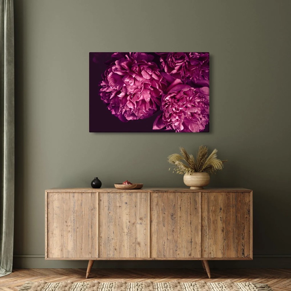 Kép - Csokor pünkösdi rózsa (90x60 cm)