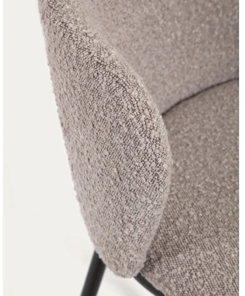 Szürke bárszék szett 2 db-os (ülésmagasság 65 cm) Ciselia – Kave Home