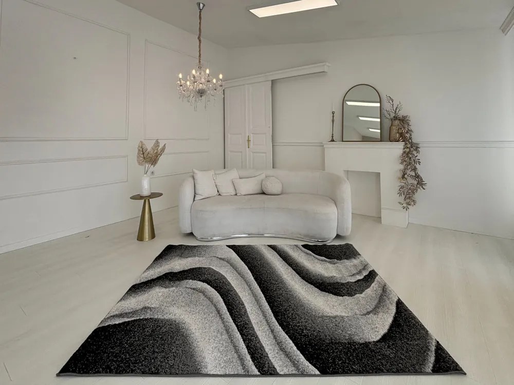 Nora 6031 szürke modern szőnyeg 80x250 cm