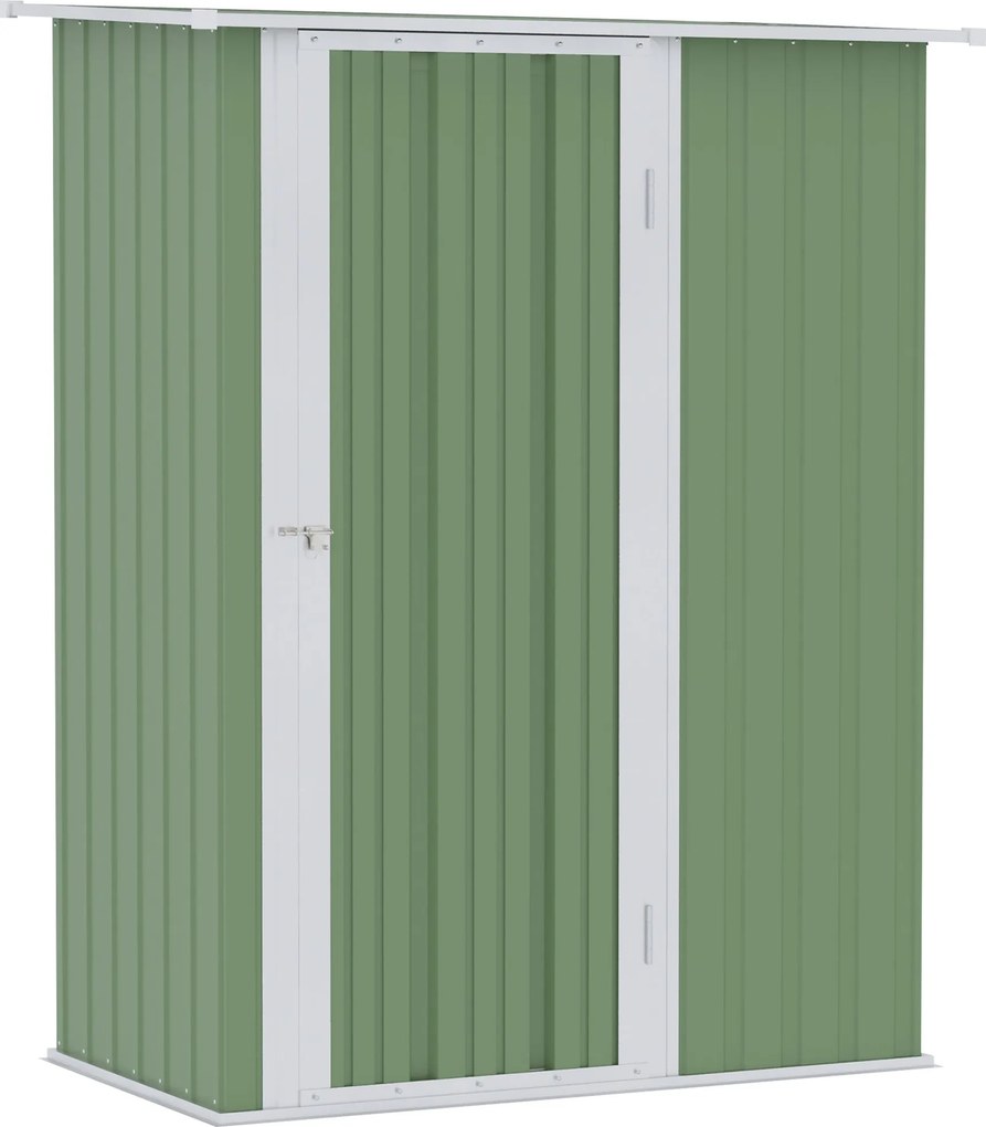 Outsunny Kertészeti Eszköz Ház Kertépítő Sátor Ajtóval Kültéri Acél Zöld 142 x 84 x 189 cm | Aosom